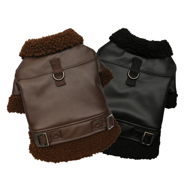 SOFT LEATHER SHEARLING COAT(PAYD-JM6720)